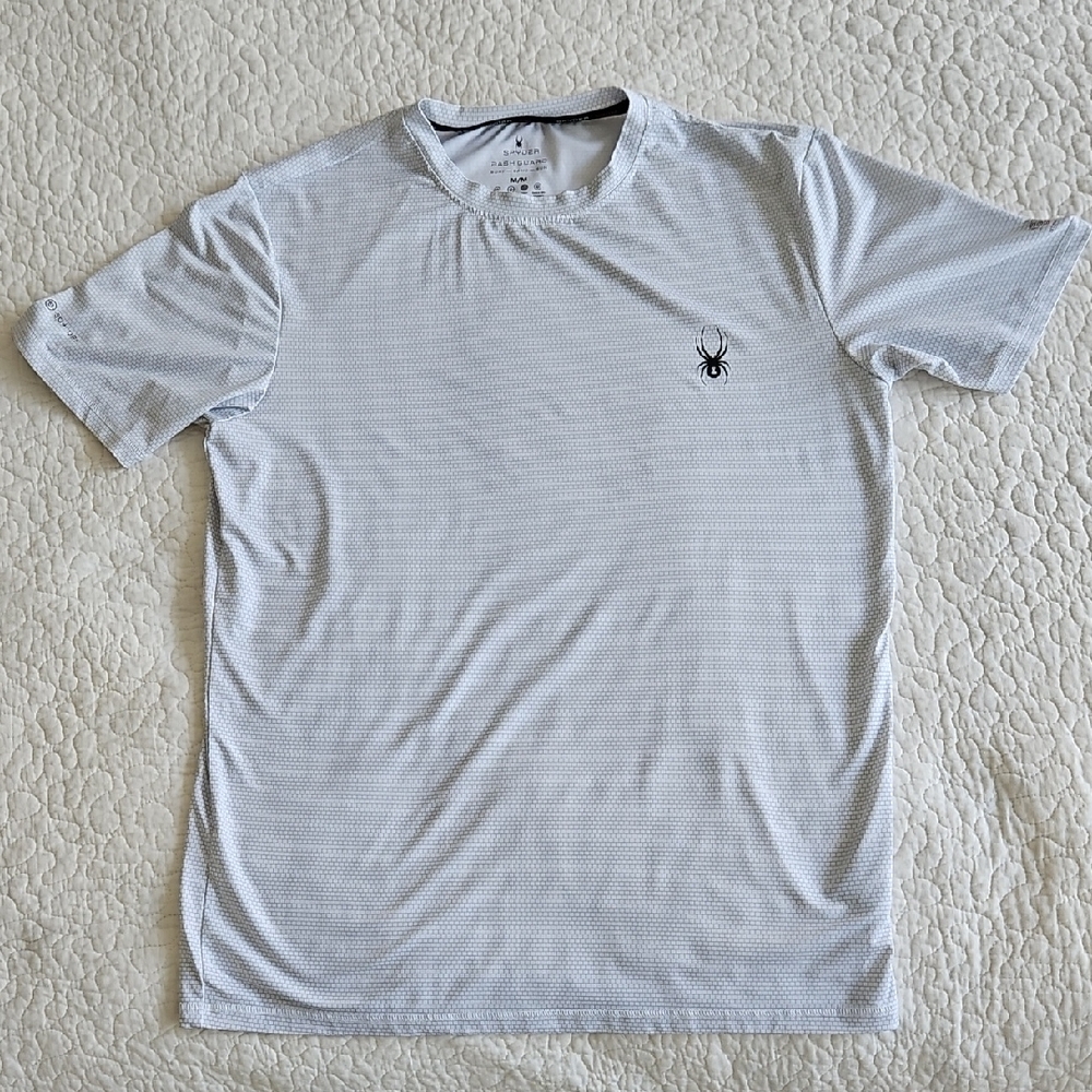 Spyder Men's Rash Guard Short Sleeve UV Protection Shirt Medium